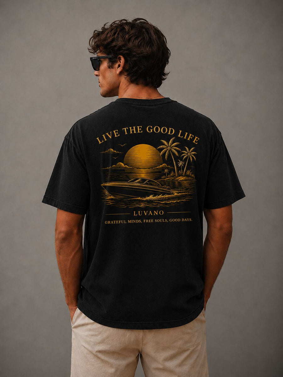 LUVANO OVERSIZED GOOD LIFE TEE
