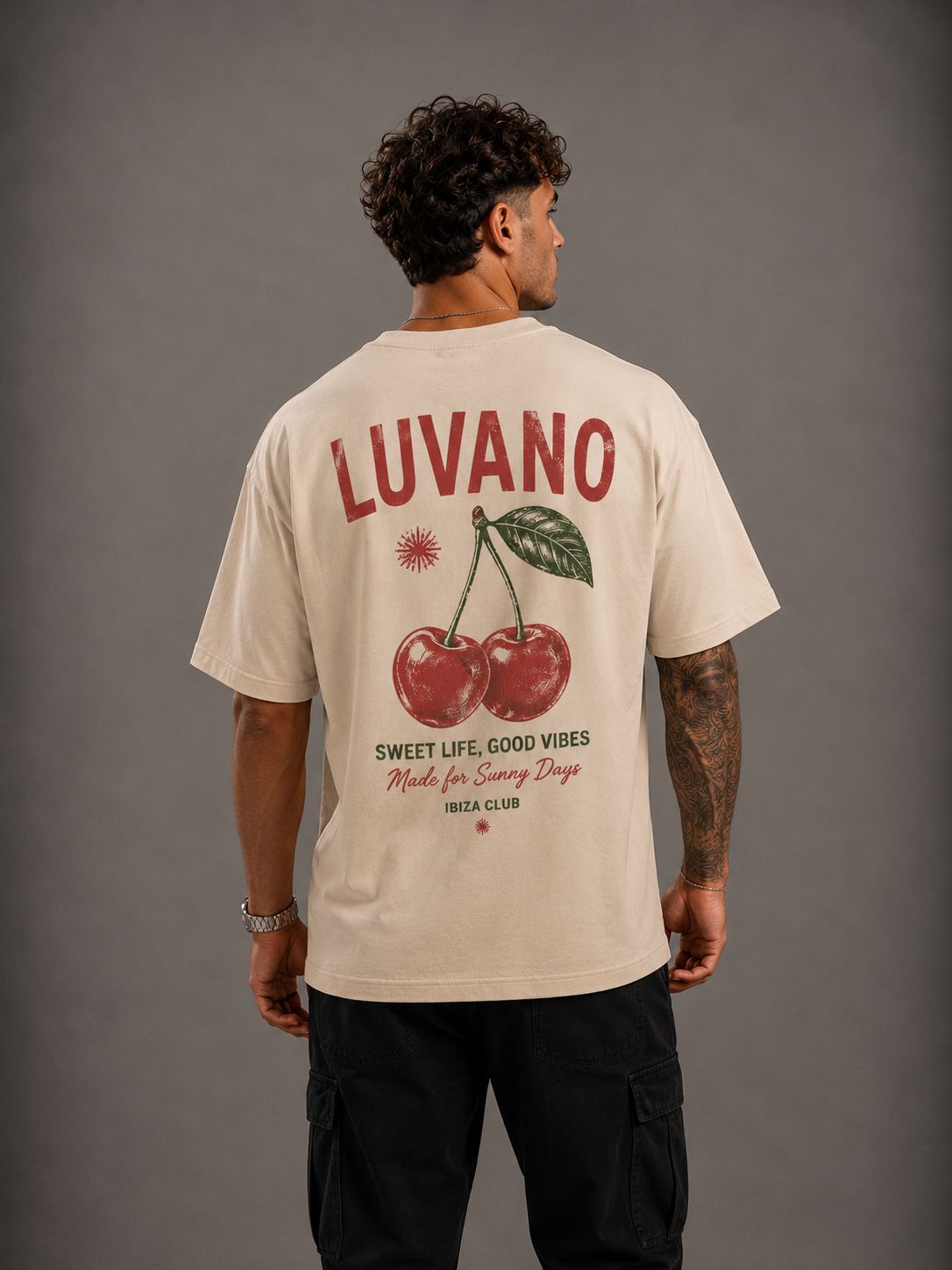 LUVANO OVERSIZED SWEET LIFE TEE