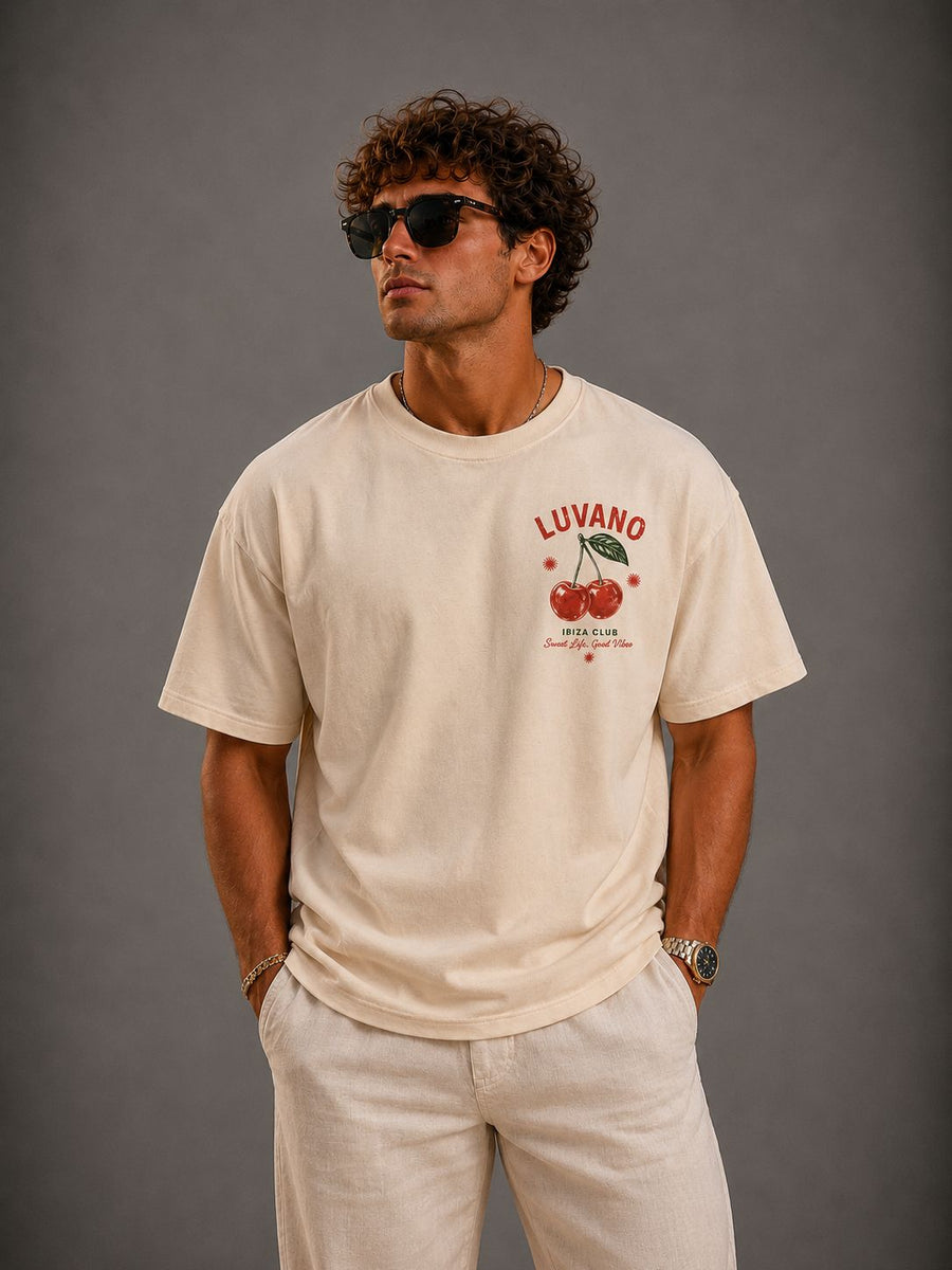 LUVANO OVERSIZED SWEET LIFE TEE