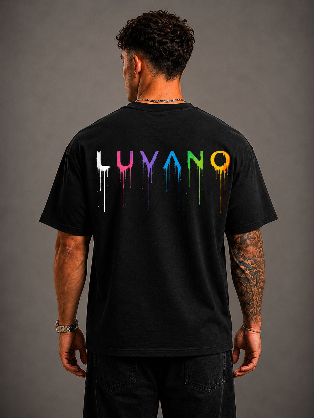 LUVANO OVERSIZED COLOURFUL TEE