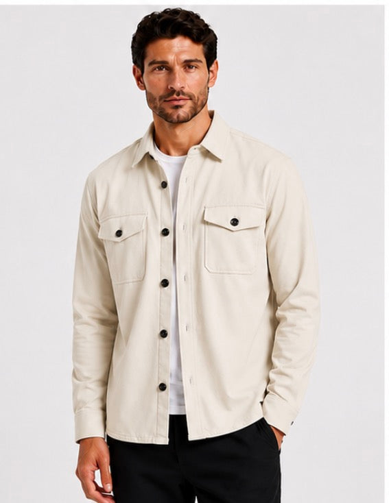 THE UOMO OVERSHIRT - LIGHT KHAKI