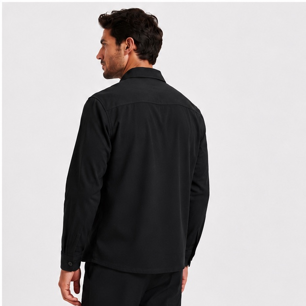 THE UOMO OVERSHIRT - BLACK