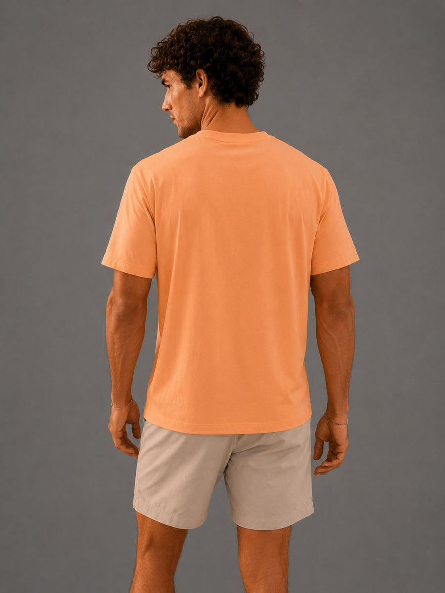 LUVANO BASIC REGULAR FIT TEE PEACH